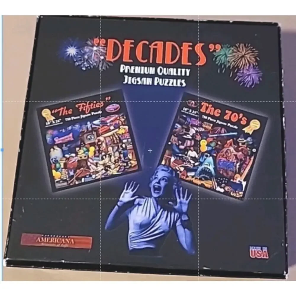 The 50’s 750 Piece Jigsaw Puzzle Americana Souvenirs & Gifts USA